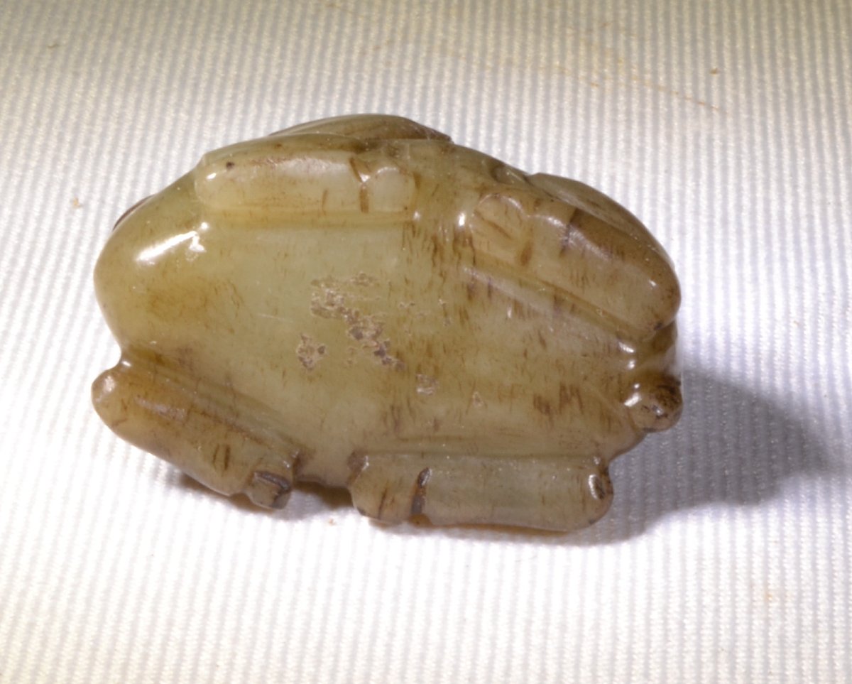 Jade Buffalo Pendant. Asia. China, Song To Qing Dynasties. -photo-3