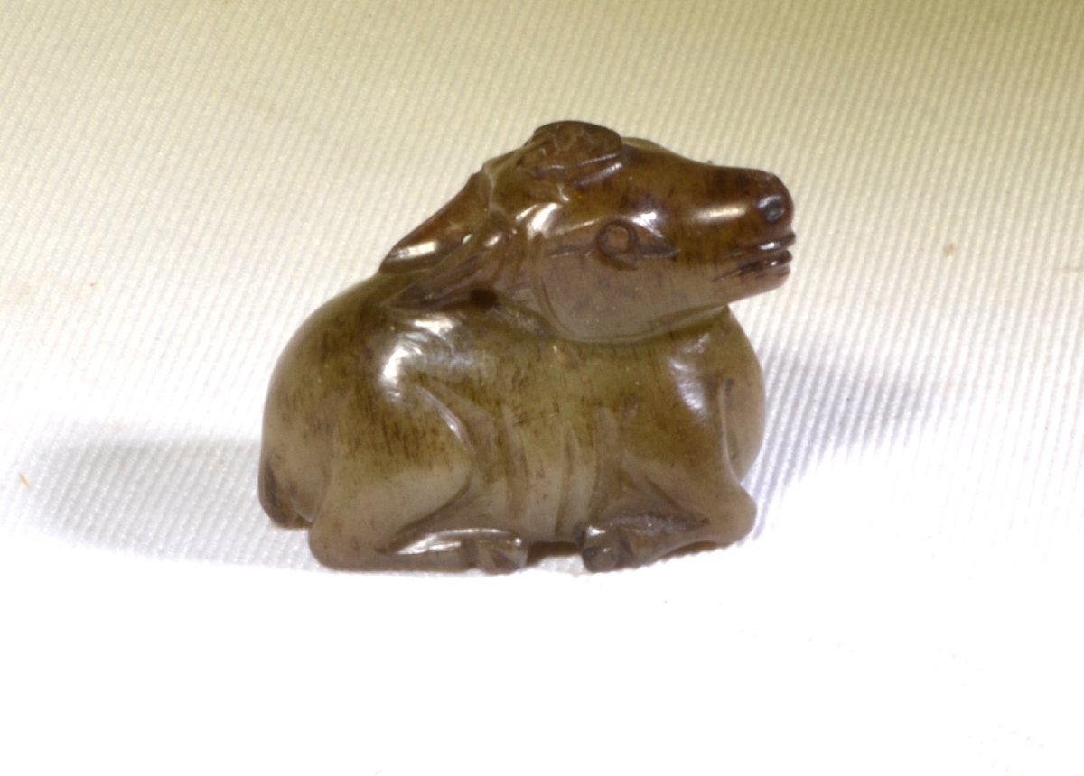 Jade Buffalo Pendant. Asia. China, Song To Qing Dynasties. 