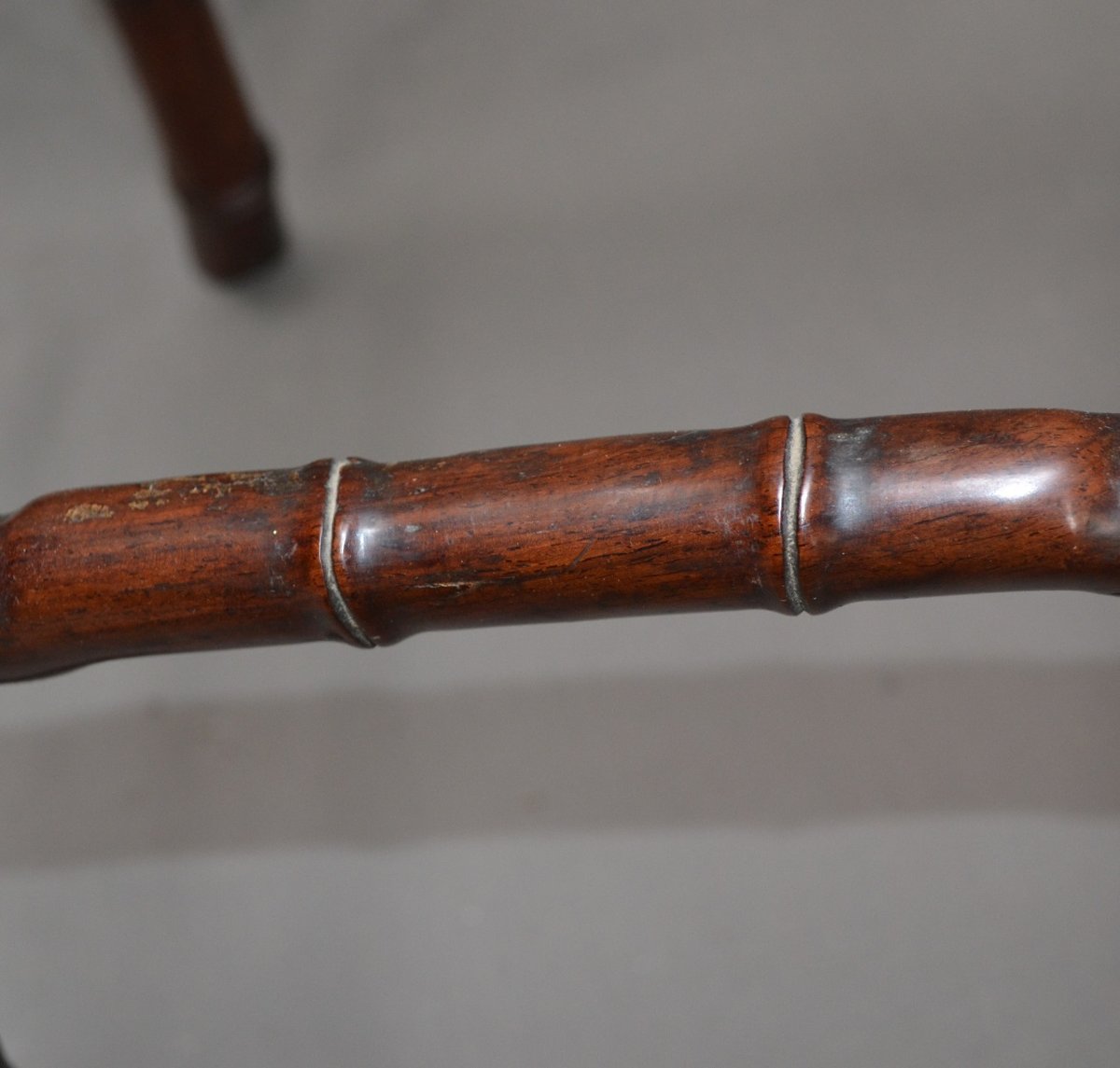 A Wooden Stool Carved From Precious Wood In The Bamboo Style. China, Qing Dynasty, Qianlong–jiaqing Period. -photo-3