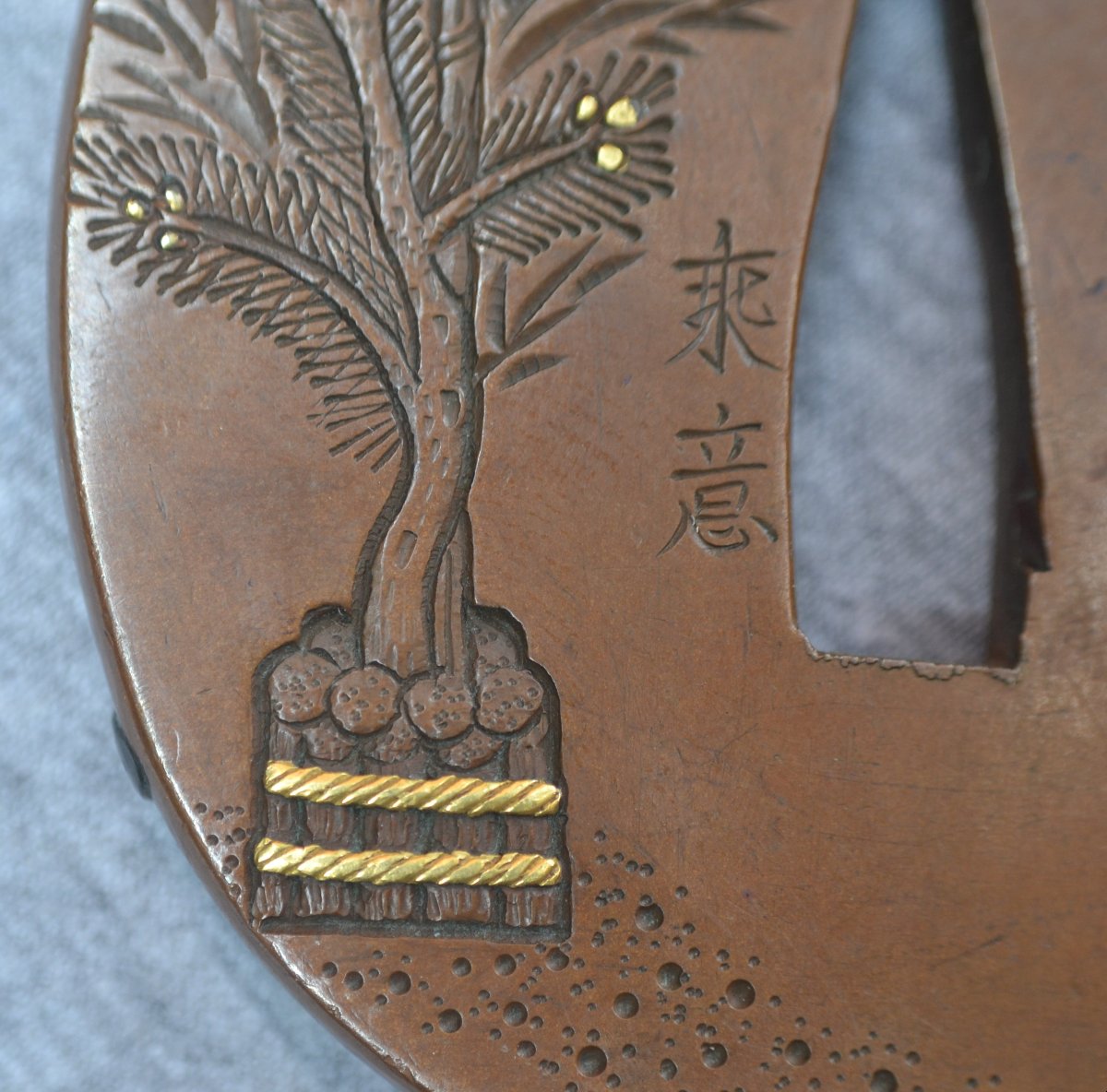 Tsuba. Oni And Beans By Jôi. Edo Period, Japan. -photo-6