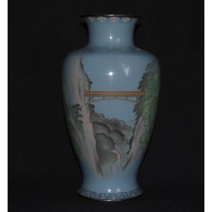 Cloisonne Enamel Vase. Japan Meiji