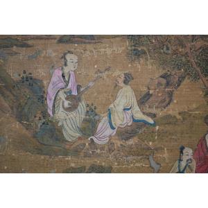 Peinture sur soie. Chine époque Qing ou antérieur.