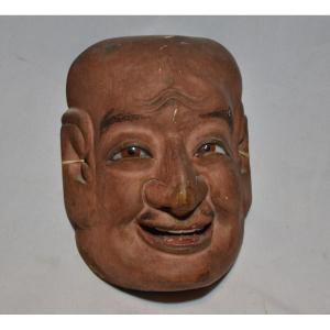 Masque en bois sculpté.Japon 19°siècle.Période Meiji 