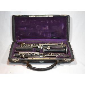 Oboe By F Lorée In Its Original Box. Paris, Mark F17 1886. 