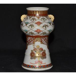 Satsuma Faience Vase. Japan, Meiji Period, Circa 1900.