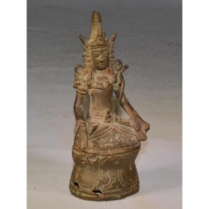 Bronze Deity. Southeast Asia. 19th Century Or Earlier.