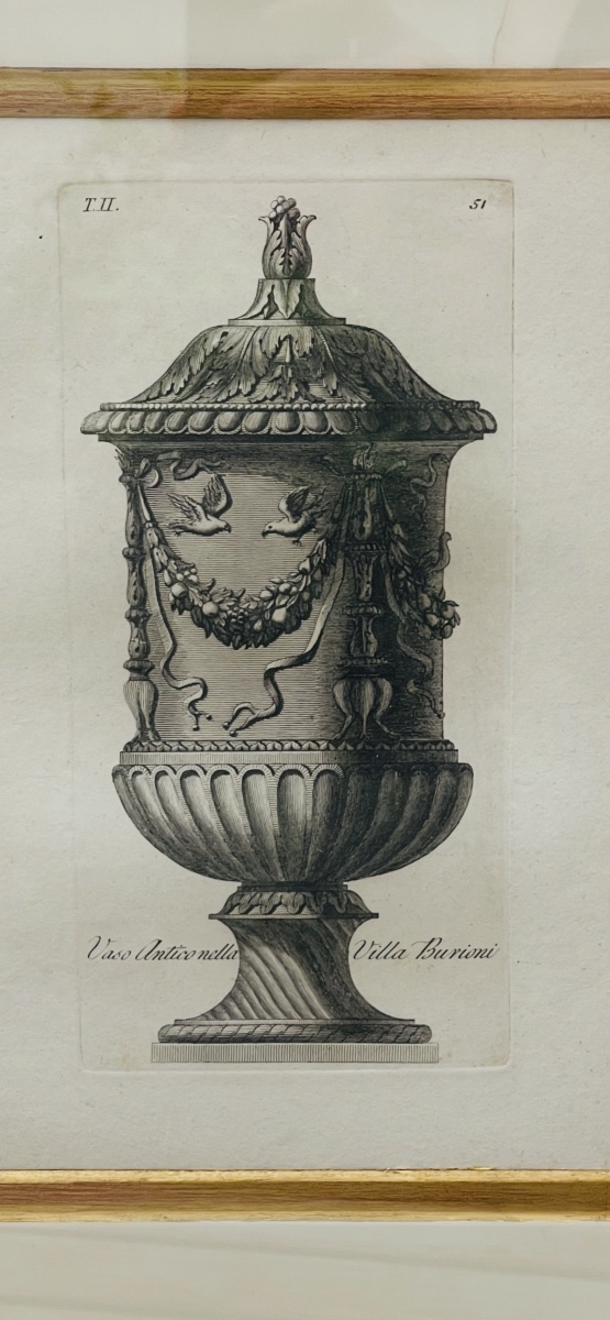 Paire de gravures d'après  Giovanni Battista Piranesi-photo-2