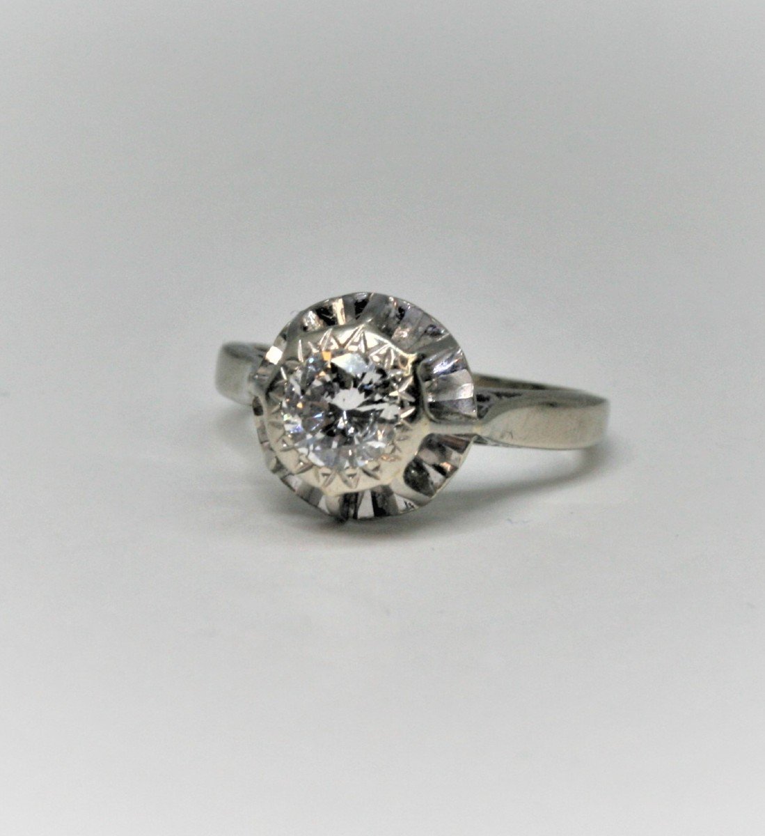Vintage Engagement Ring  Vintage Solitaire Diamond