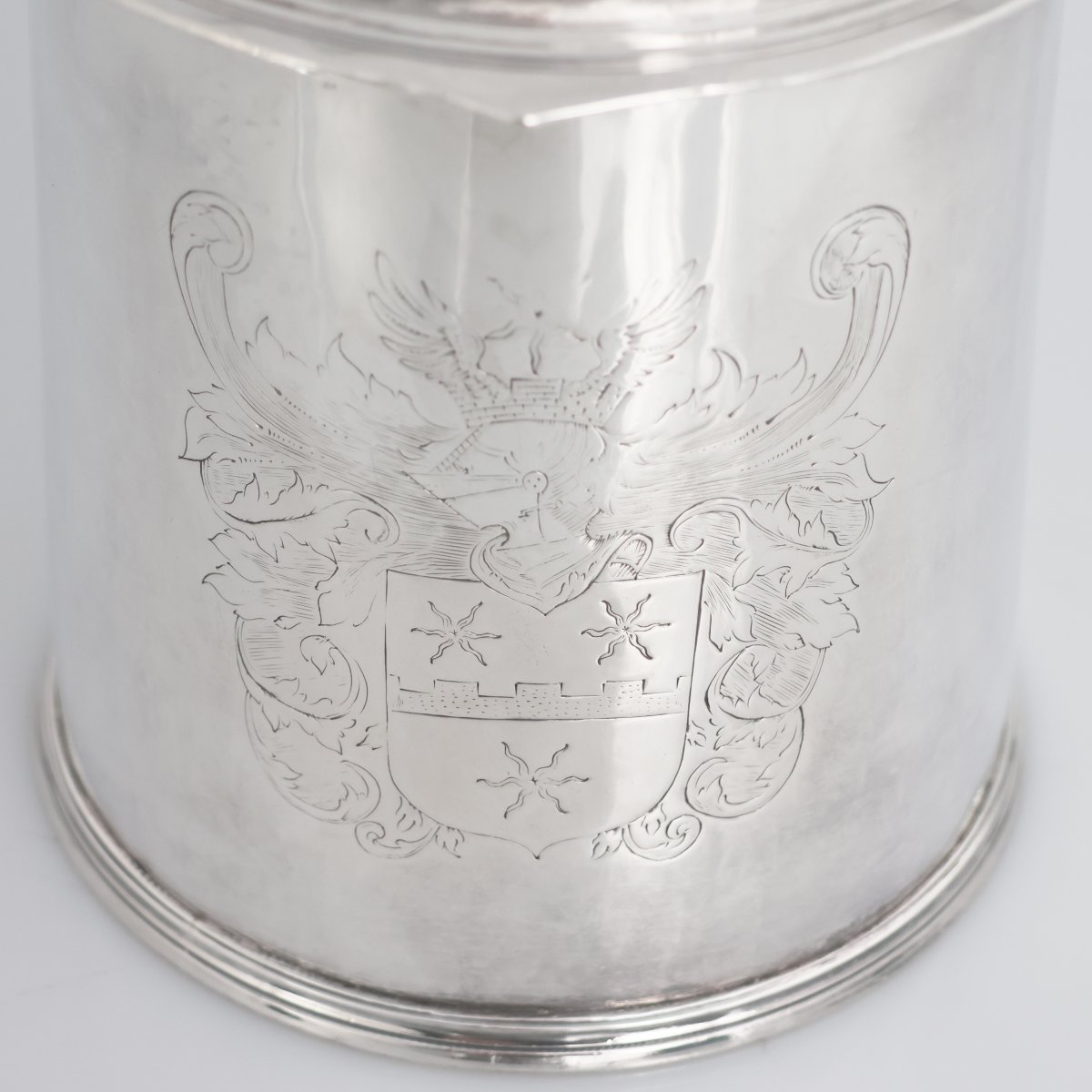 A Charles II Sterling Silver Tankard, Tl Silversmith, London, 1674-photo-2
