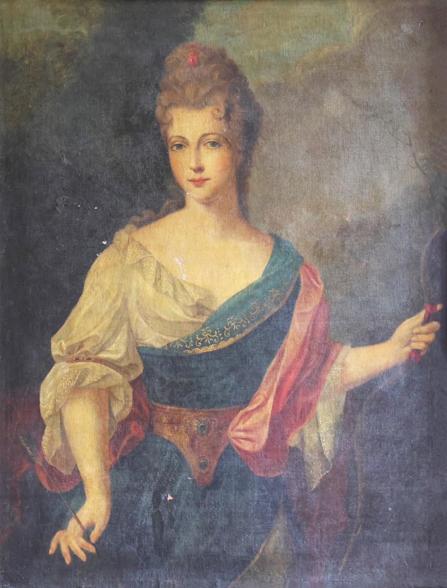 Portrait d'une noble dame, XVIIIe siècle, huile sur toile
