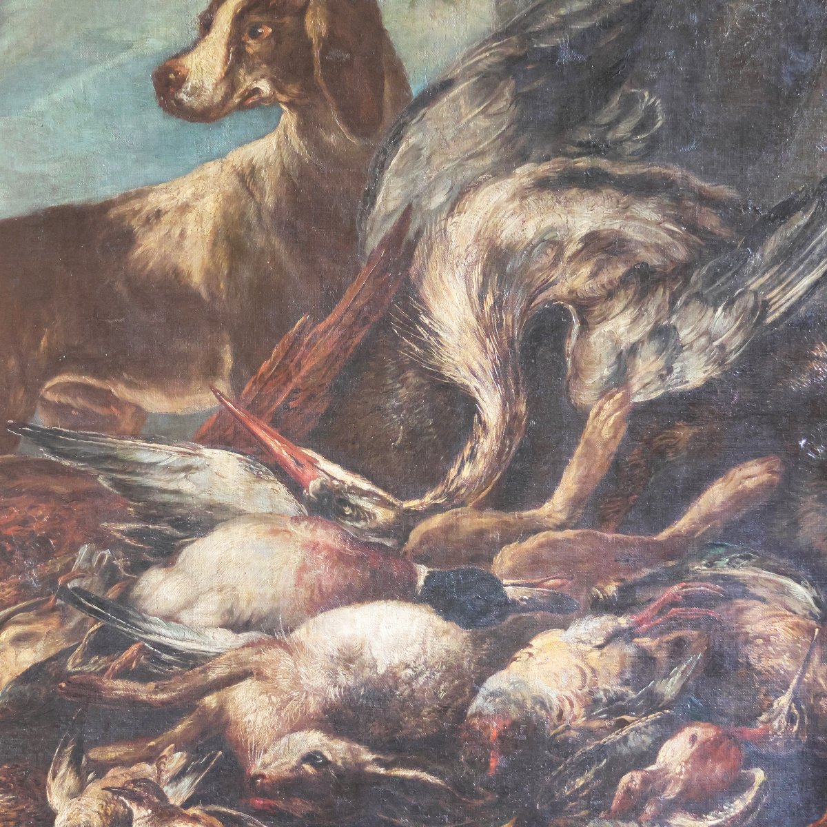 Giovanni Crivelli Known As Il Crivellino; Milan – Parma 1760, Hunting Scene, Oil On Canvas-photo-2
