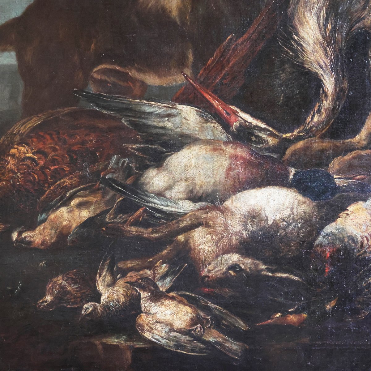 Giovanni Crivelli Known As Il Crivellino; Milan – Parma 1760, Hunting Scene, Oil On Canvas-photo-4