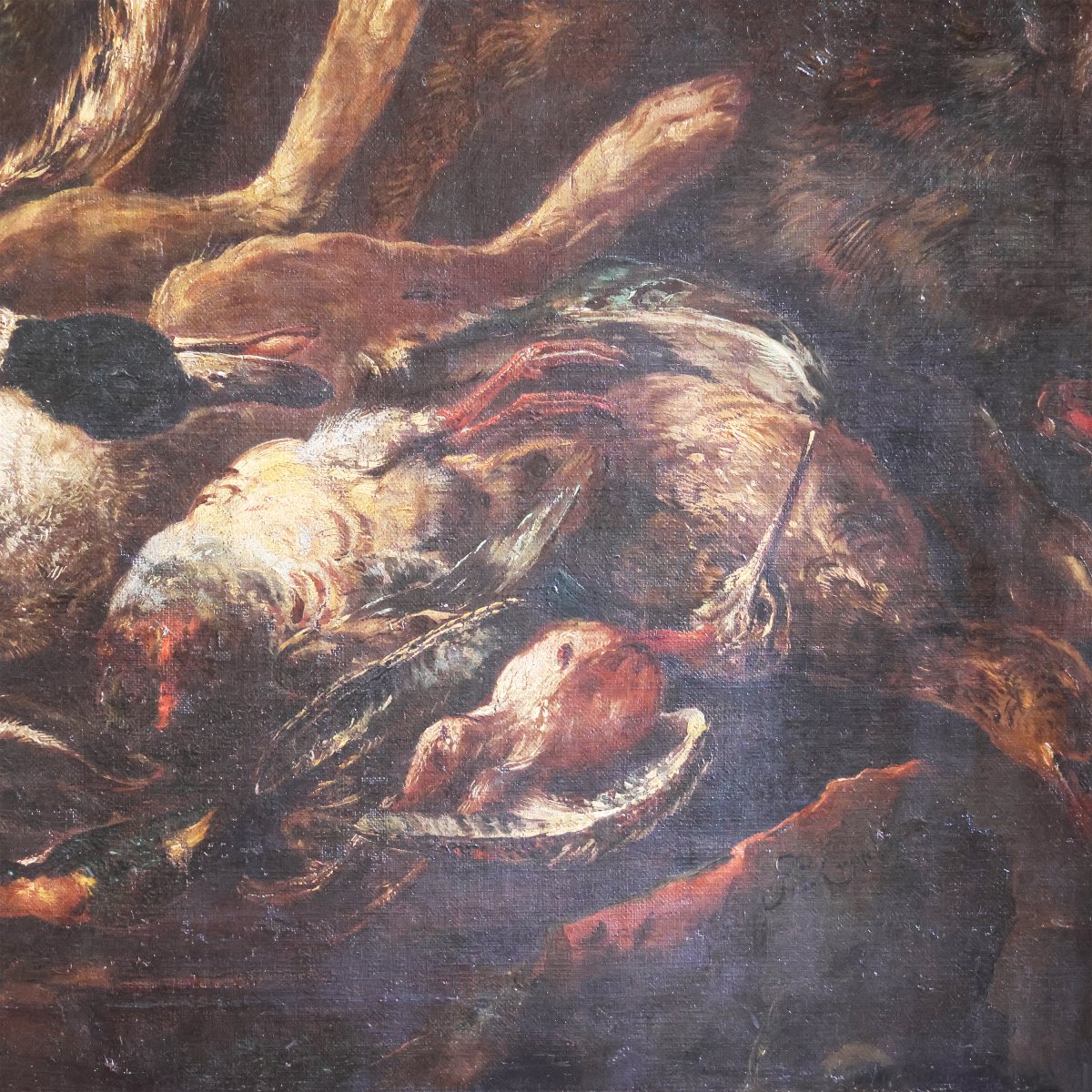 Giovanni Crivelli Known As Il Crivellino; Milan – Parma 1760, Hunting Scene, Oil On Canvas-photo-3