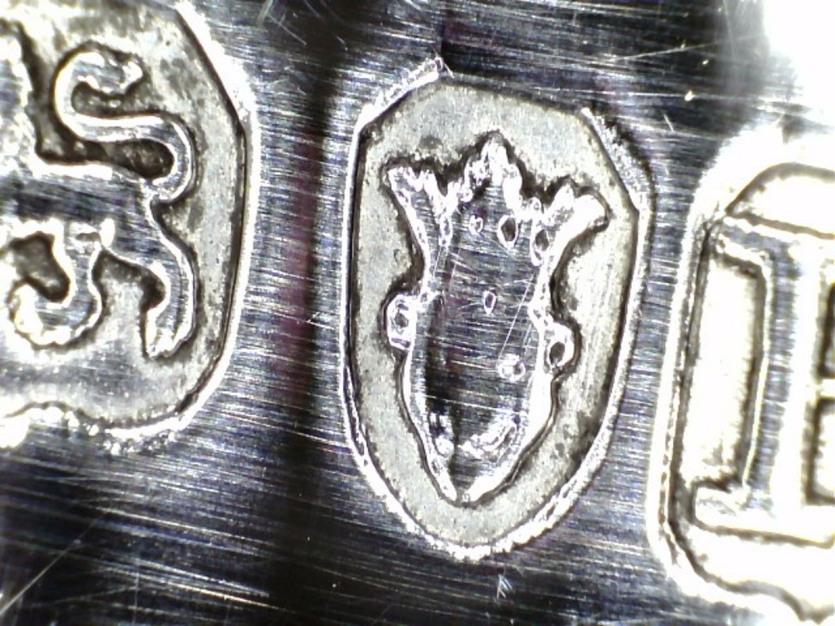 Encrier en argent sterling George III, John Cramer, Londres, 1812-photo-5