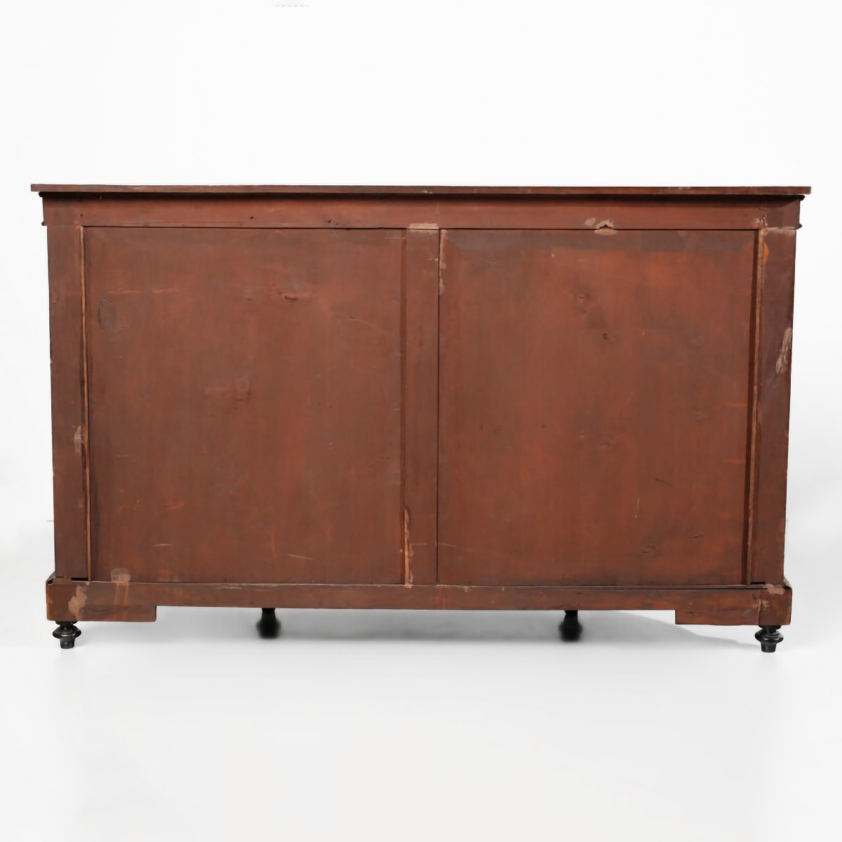 Servante en ronce avec plaques en porcelaine, Angleterre, fin XIXᵉ siècle-photo-3