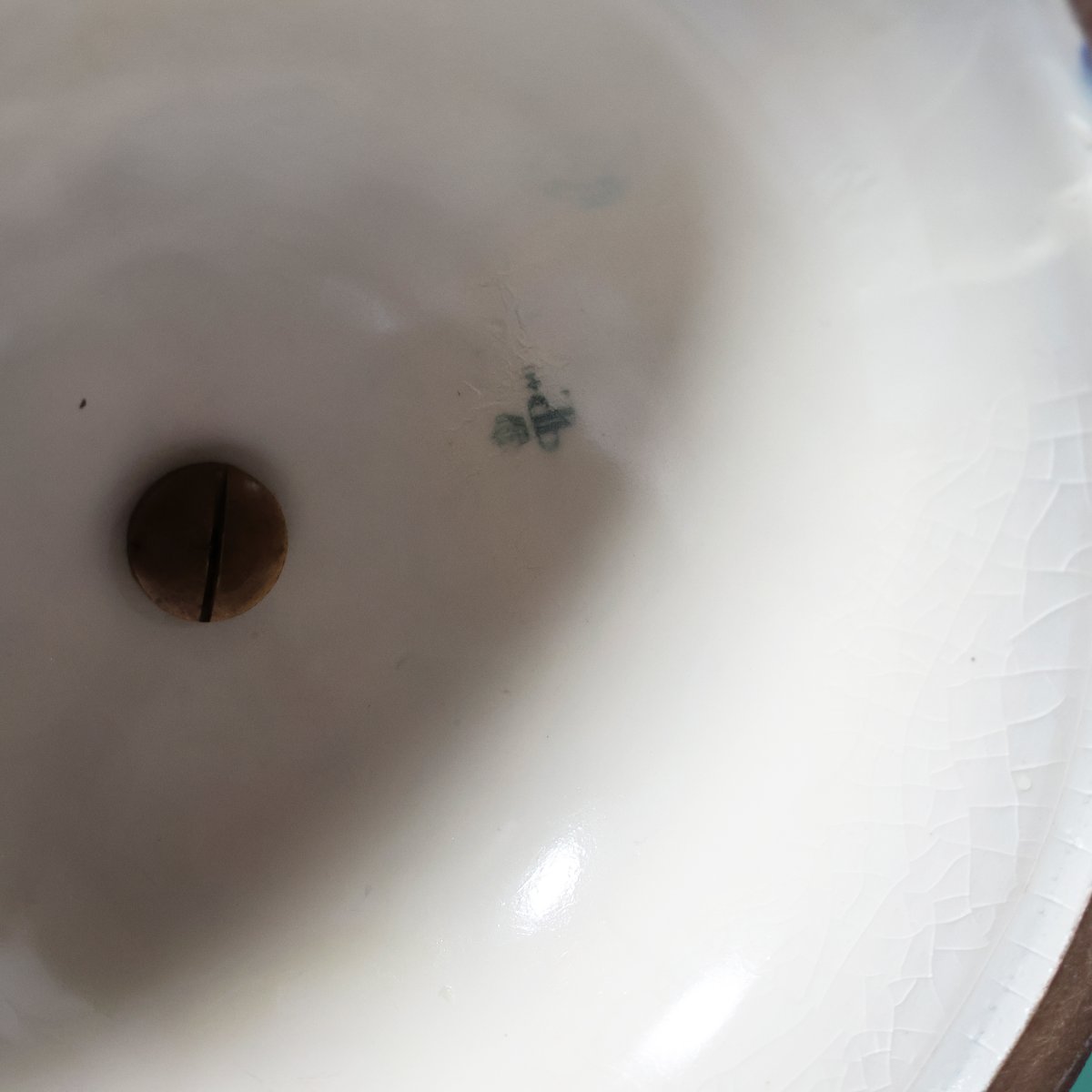 A French Vase In The Sèvres Style, Gilt-bronze Mounted. Painted Signed Poitevin. Late 19th Cen.-photo-2