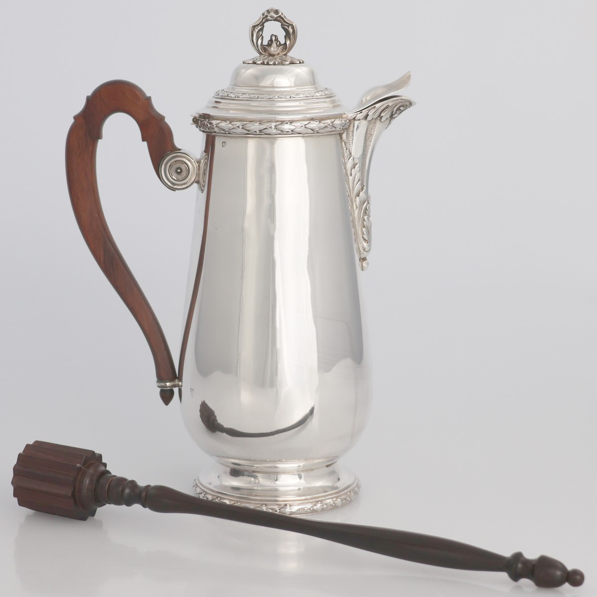 A French Silver Chocolate Pot, Victor Boivin, Paris, Late XIX Century