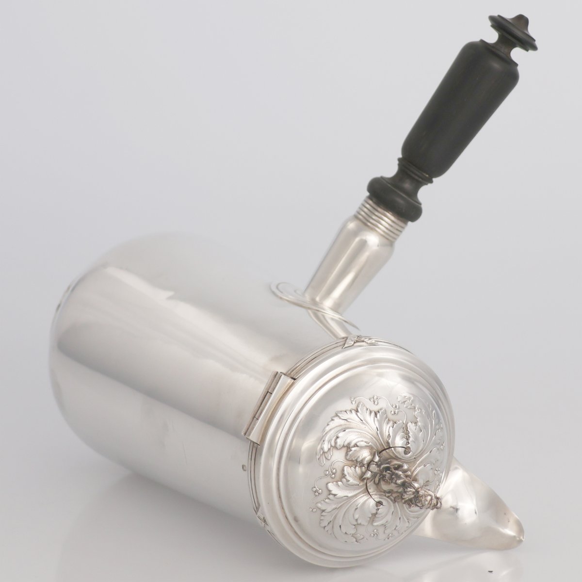 A French Silver Chocolate Pot, Adolphe Boulenger, Paris, Late XIX Century-photo-4