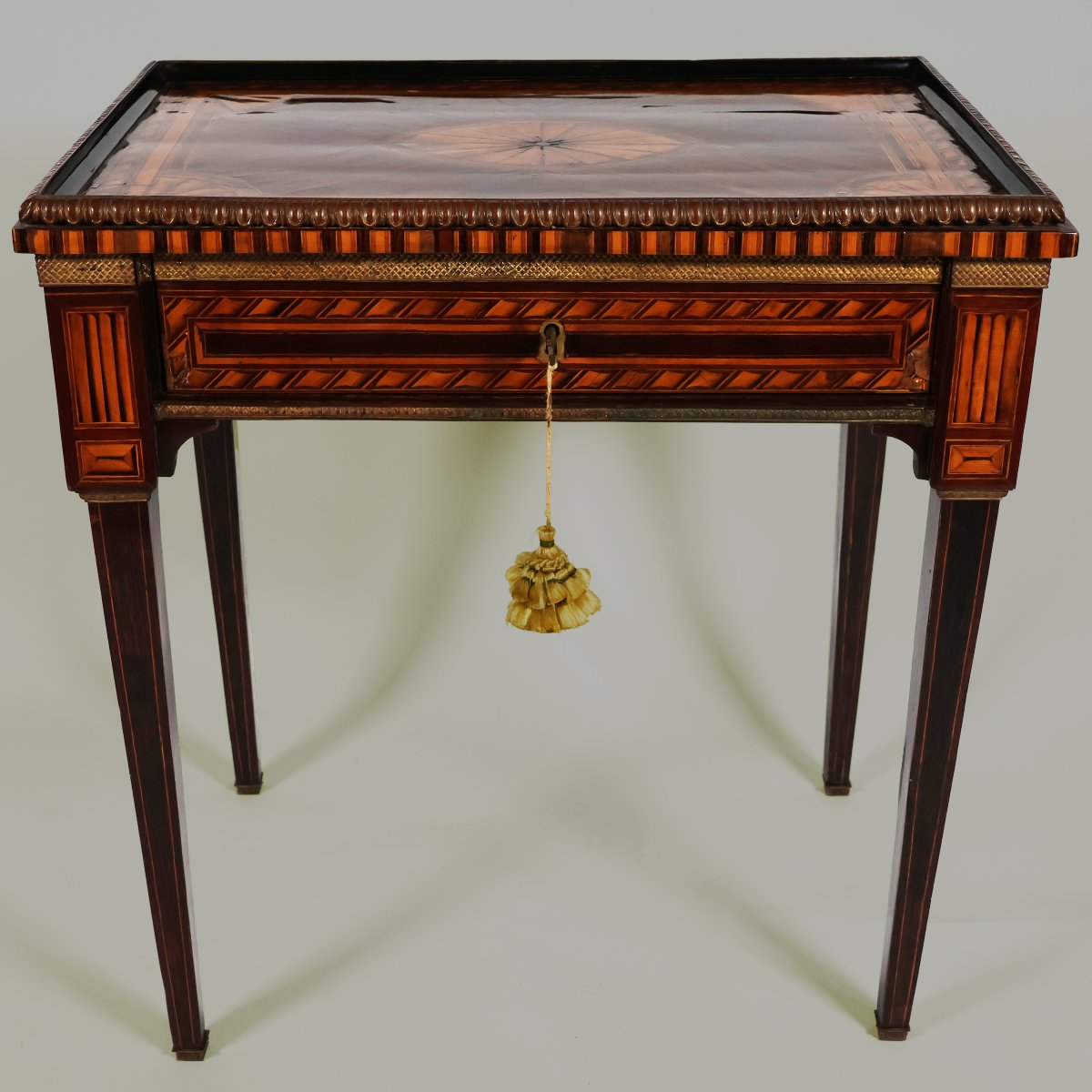 An Italian Marquetry Table In Various Woods, Sicily, 18th Century-photo-4