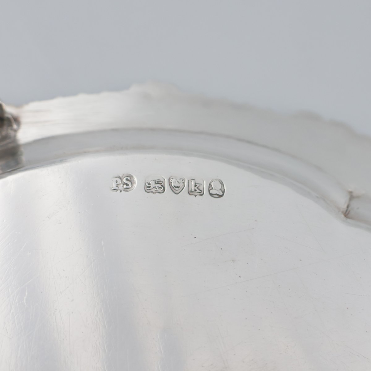 Salver en argent sterling, période George IV, Paul Storr, Londres, 1825-photo-1