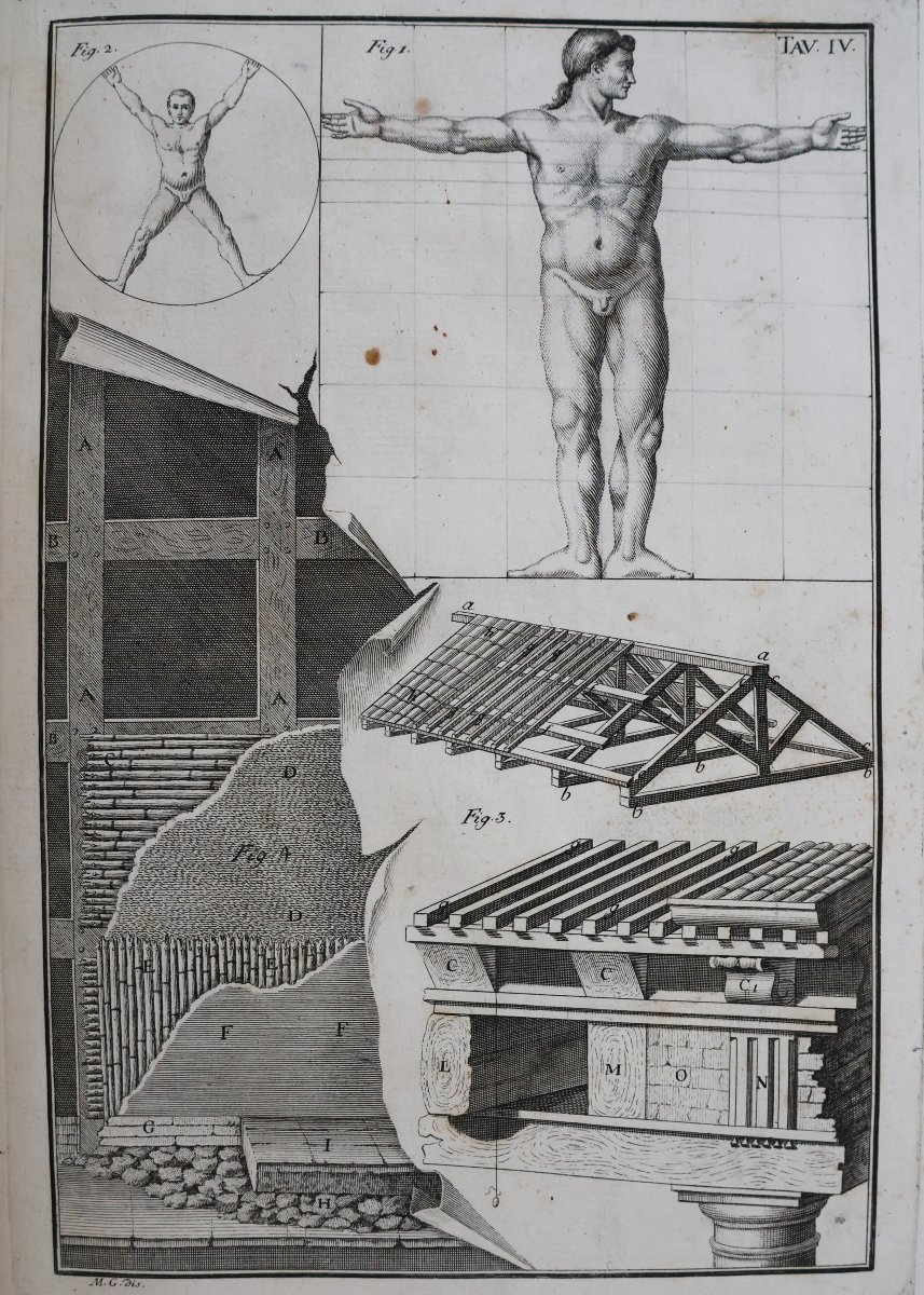 Vitruvio Marco Pollione. L'architettura.. Edizione seconda. Siena e Napoli Bindi e Terres. 1790-photo-4