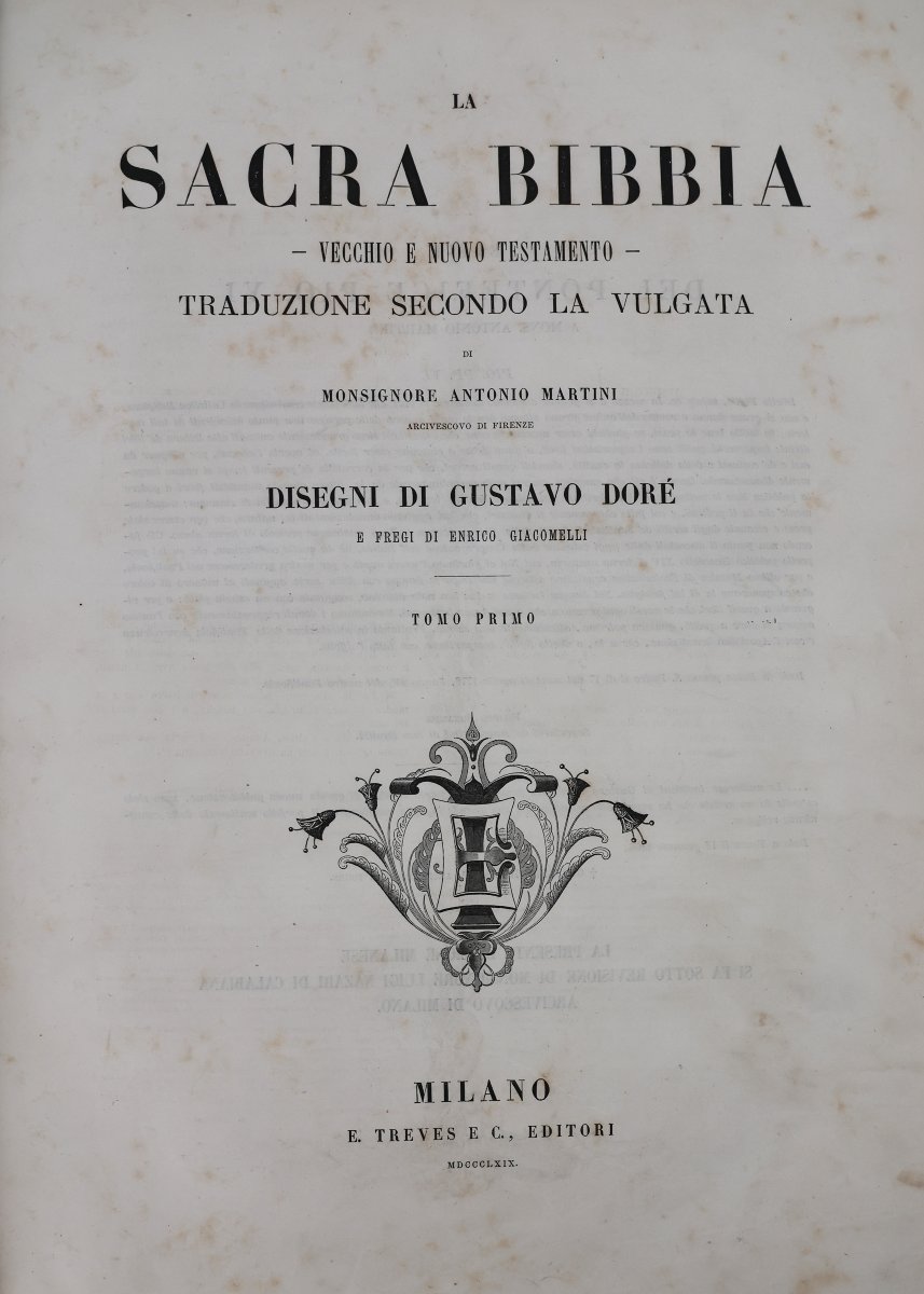 La Sacra Bibbia.. Traduzione Antonio Martini.. Disegni Gustavo Doré. Milano, F.lli Treves, 1869-photo-3