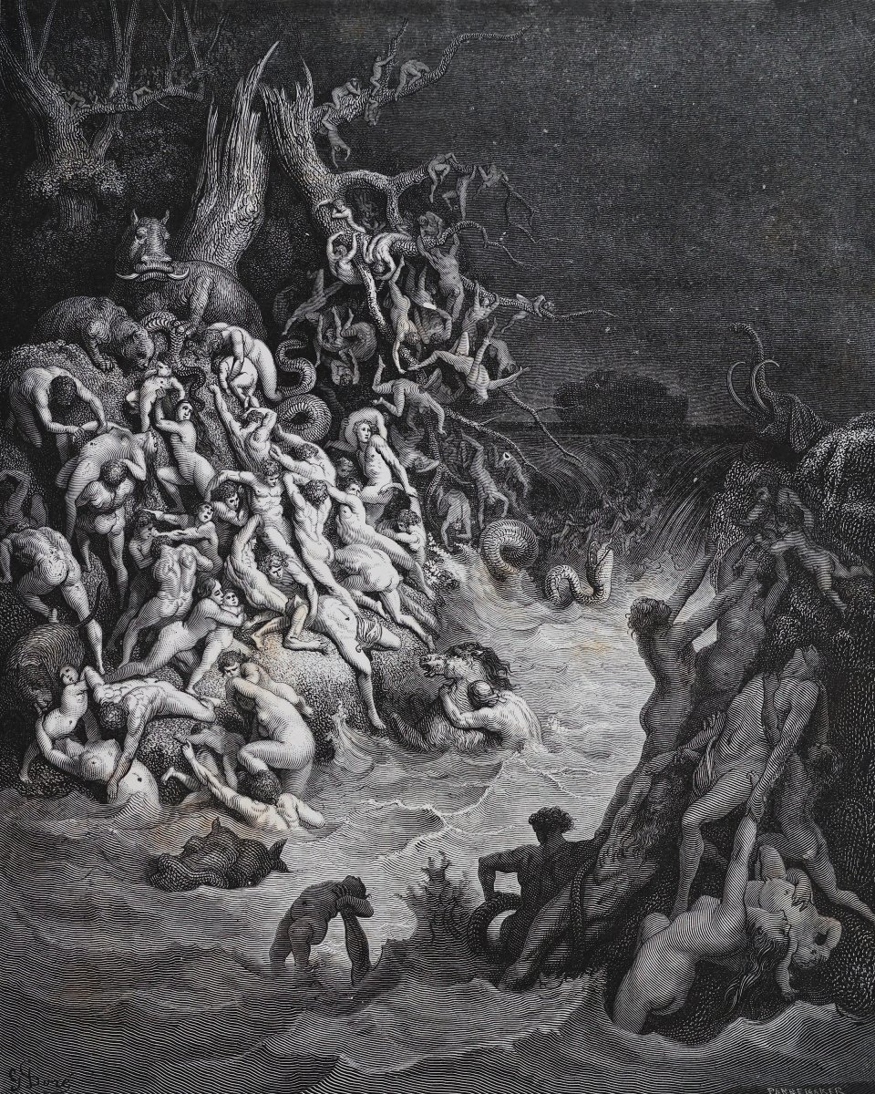 La Sacra Bibbia.. Traduzione Antonio Martini.. Disegni Gustavo Doré. Milano, F.lli Treves, 1869-photo-2