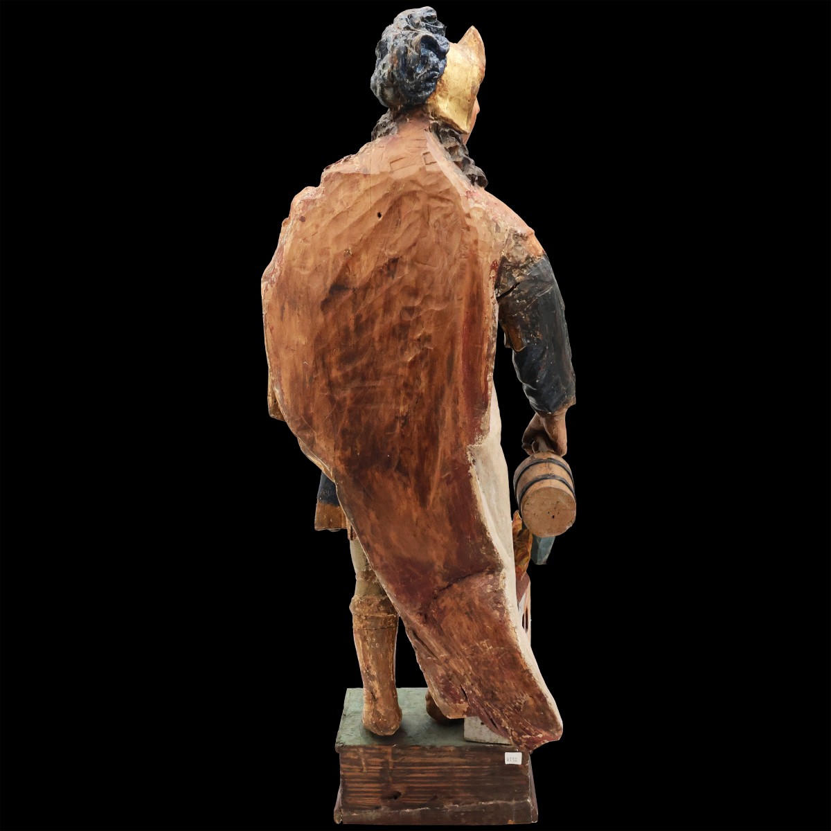 Saint Florian, bois de peuplier polychrome, Europe centrale, XVIIIᵉ siècle-photo-1