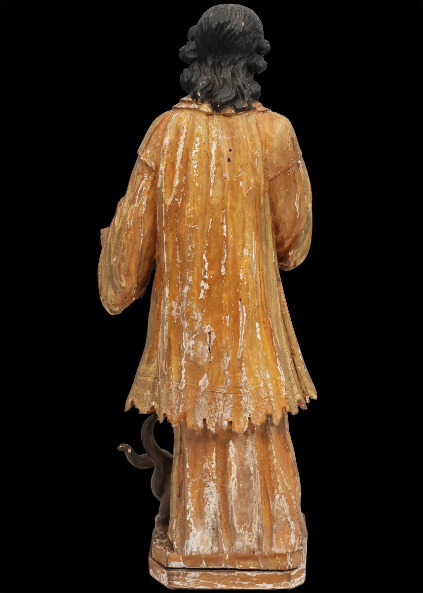 Saint Amable, Polychrome Poplar Wood, France, 18th Century-photo-4