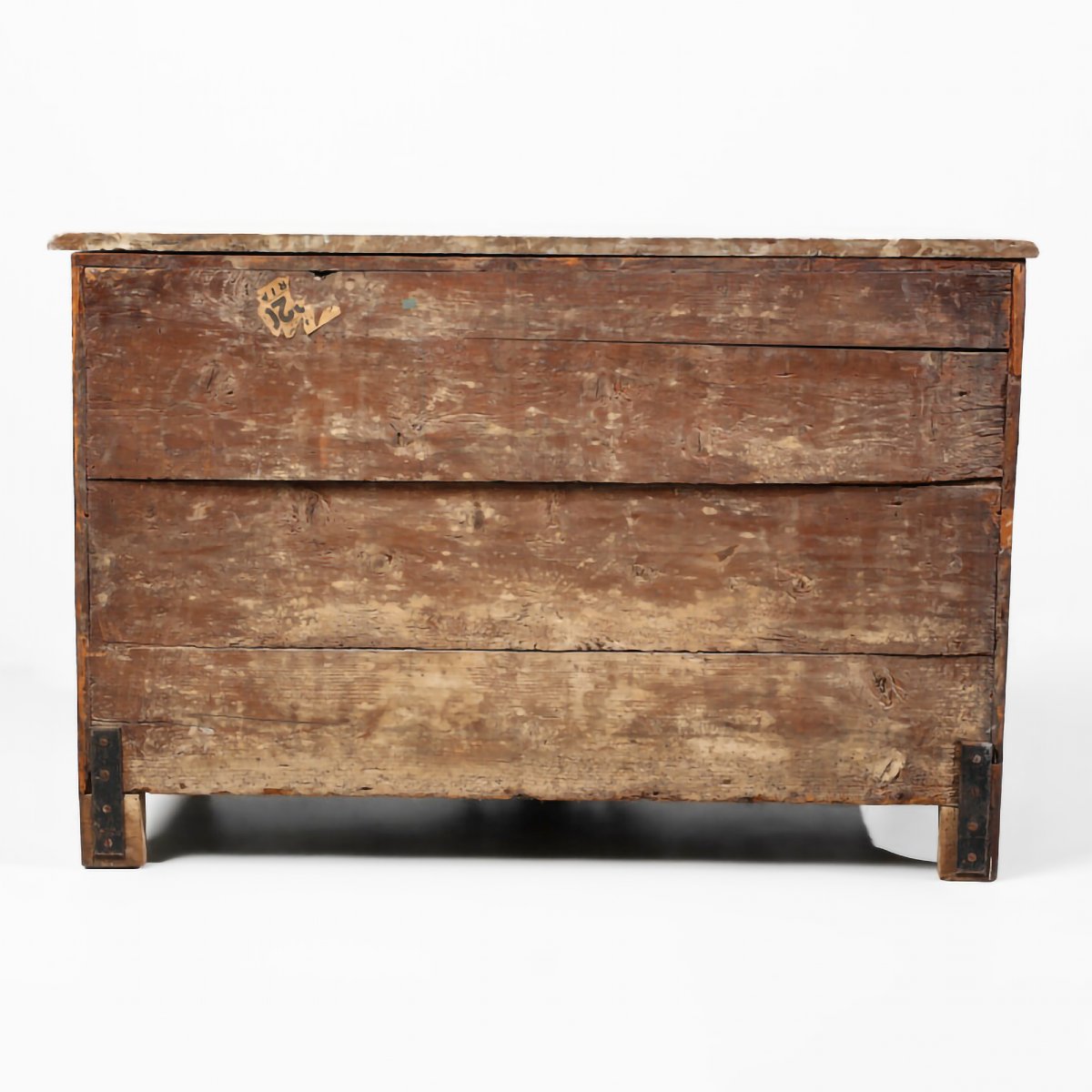 Commode Louis XIV en bois de palissandre. Plateau en marbre rouge. France, début XVIIIᵉ siècle-photo-3