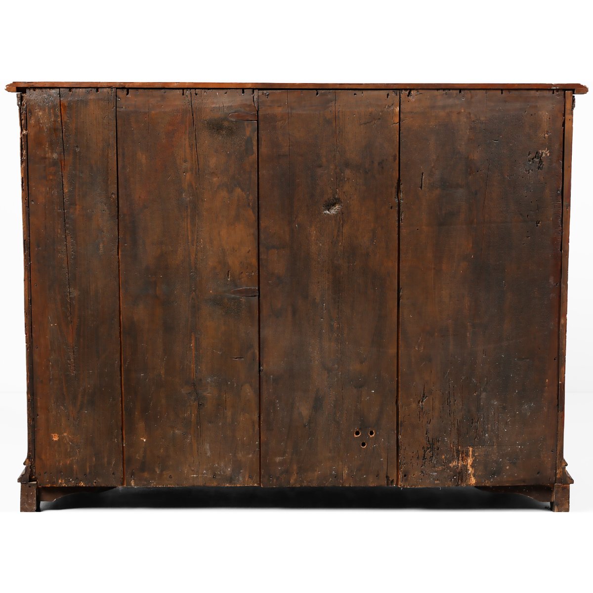 Commode plaqué en ronce de noyer avec lesenes sculptées, Lombardie, XVIIIᵉ siècle-photo-3