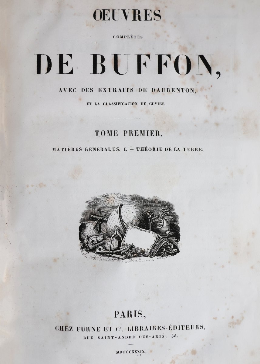 Buffon. Œuvres complètes.. Cuvier. Histoire Naturelle de Lacepède. Paris, Furne. 1839-1841-photo-2