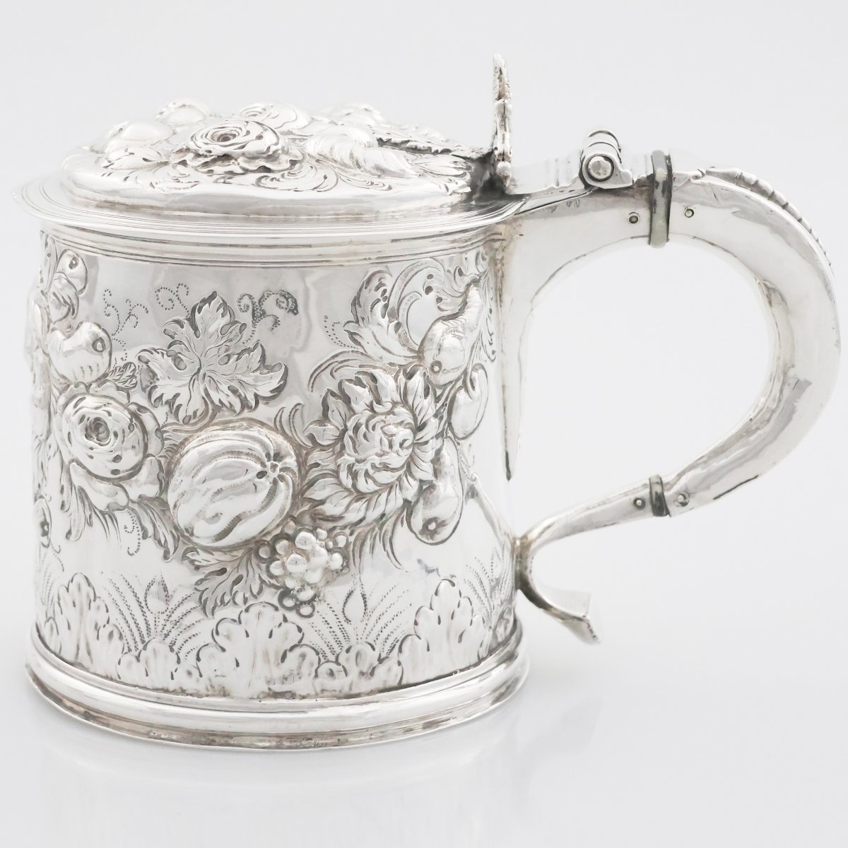 A Charles II Sterling Silver Tankard, Ws Silversmith, London, 1676?-photo-2