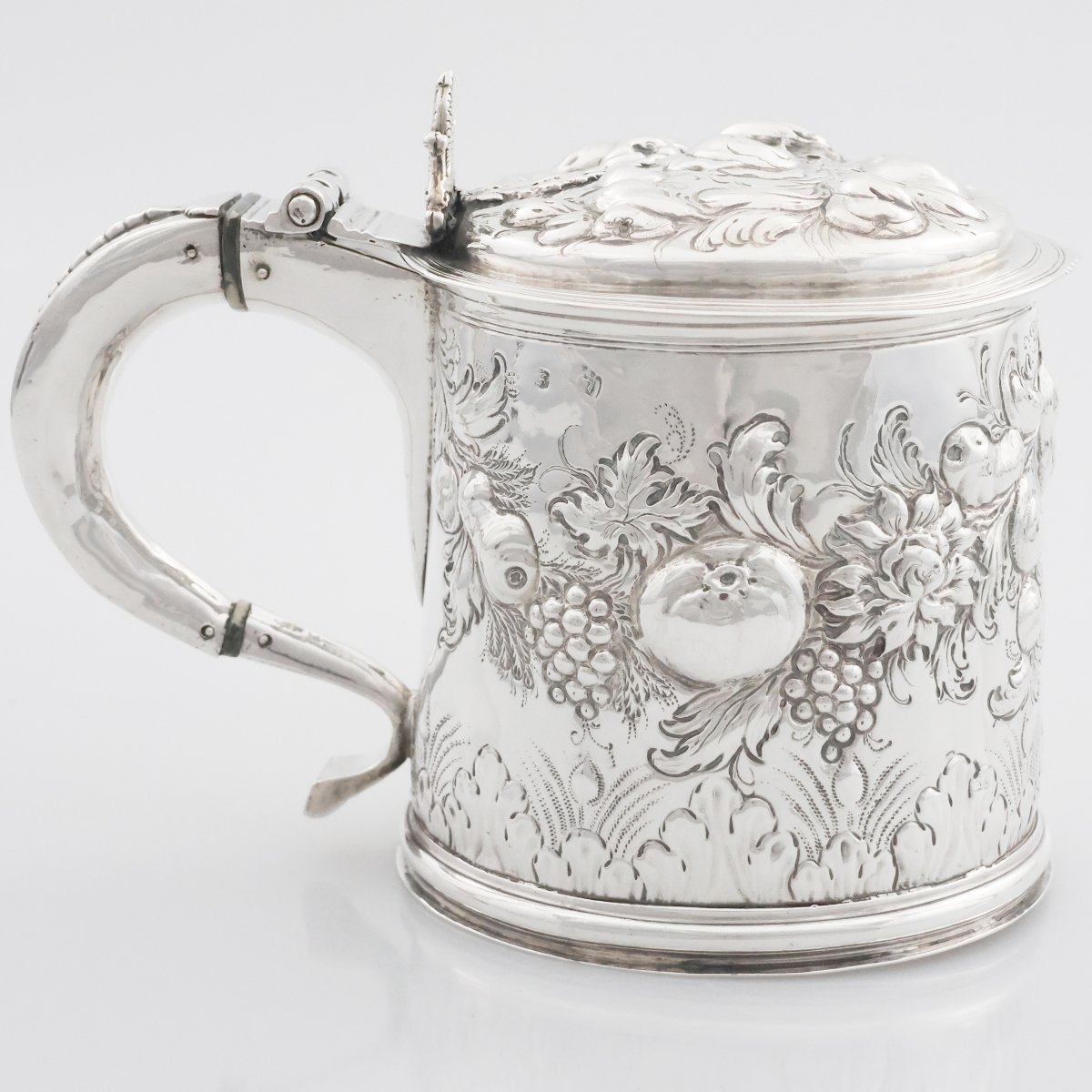 A Charles II Sterling Silver Tankard, Ws Silversmith, London, 1676?-photo-3