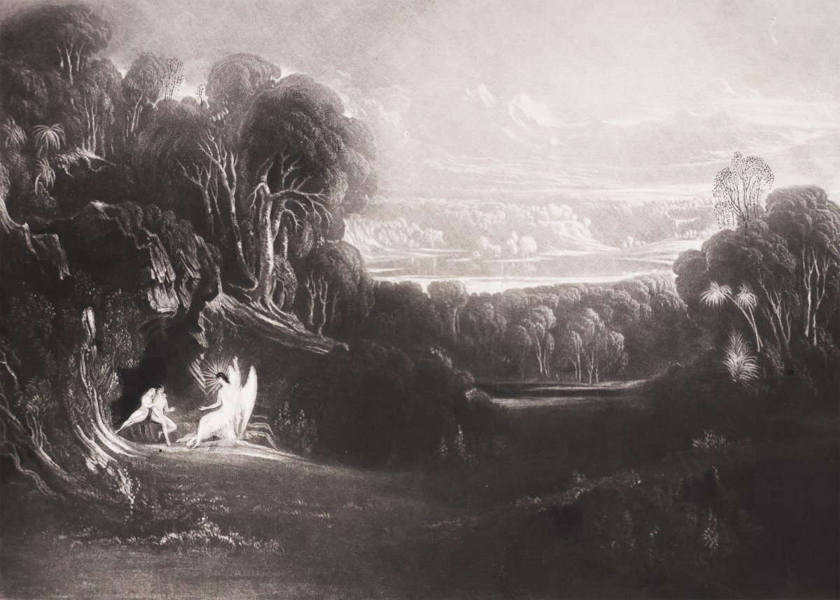 Milton John. The Paradise Lost Of Milton With Illustrations By John Martin.. H. Washbourne.1850-photo-3