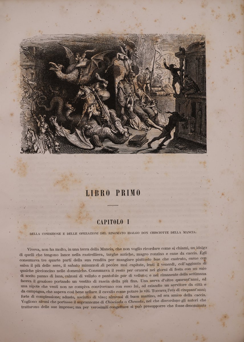 Cervantes M. Don Chisciotte della Mancia.. Gustavo Doré. Milano. Tip. editrice lombarda.  1880-photo-4