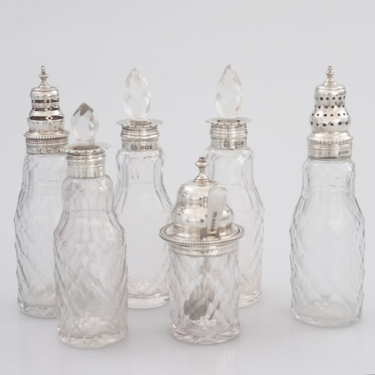 A George III Sterling Silver Cruet Stand, Edward Aldridge Ii, London, 1770-photo-3