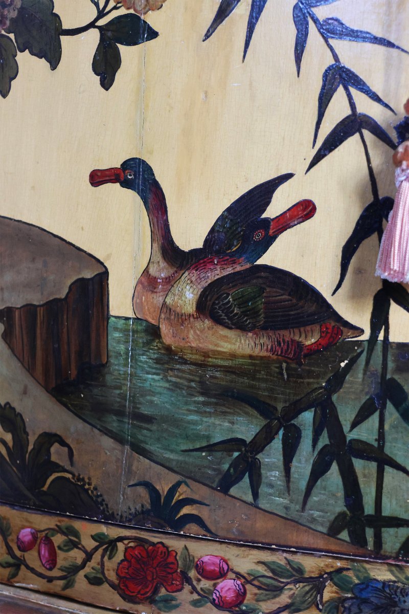 A Pair Of North Italian Lacquered Wood Corner Cabinets, Piedmont, Mid-18th Century-photo-6