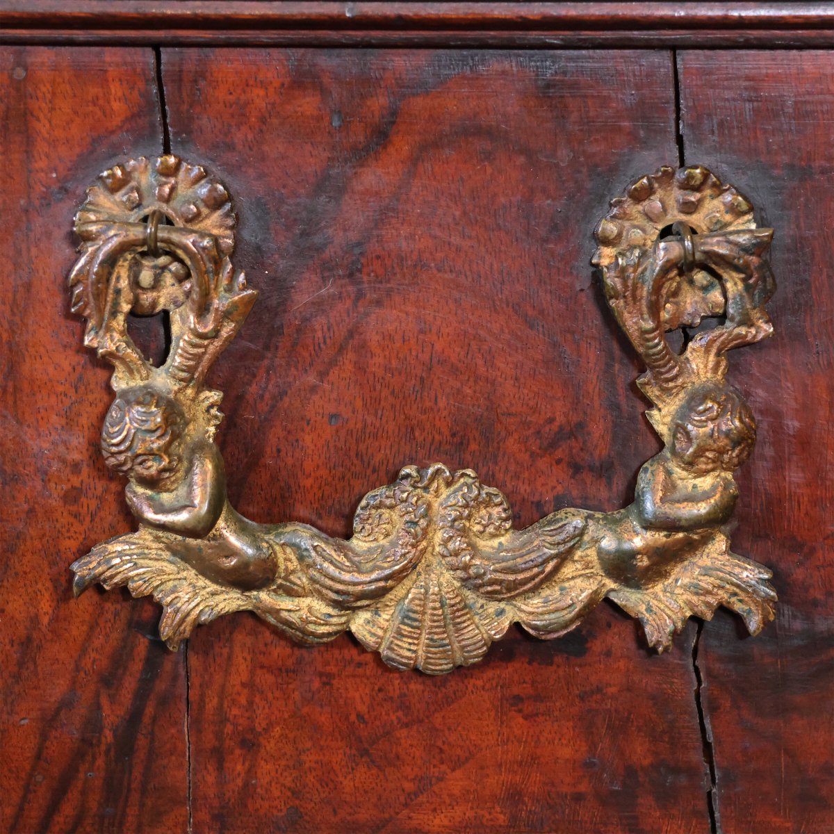 Canterano en noyer à colonnes torsadées, États pontificaux, seconde moitié du XVIe siècle-photo-4