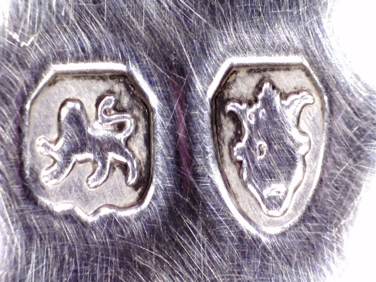 Paire de salières en argent sterling de style George IV, Paul Storr, Londres, 1820-photo-5