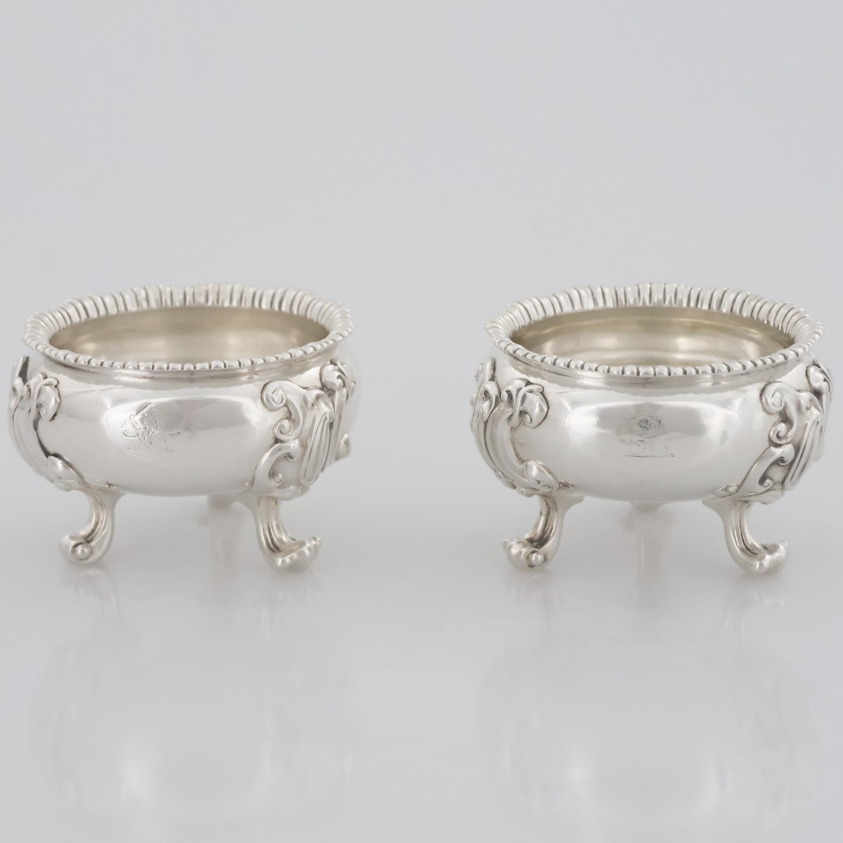 Paire de salières en argent sterling de style George IV, Paul Storr, Londres, 1820