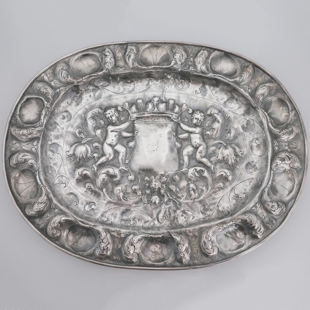 A Silver Parade Platter. Silversmith: Anzolo Castelli?, Venice, Early 18th Century