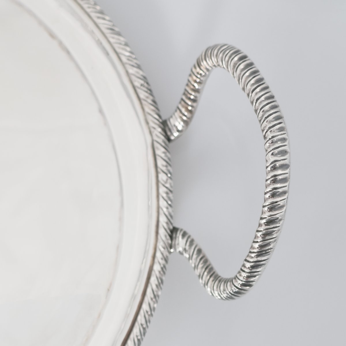 Plateau en argent fondu et repoussé, Zuan Piero Grappiglia, Venise, XVIIIᵉ siècle-photo-3