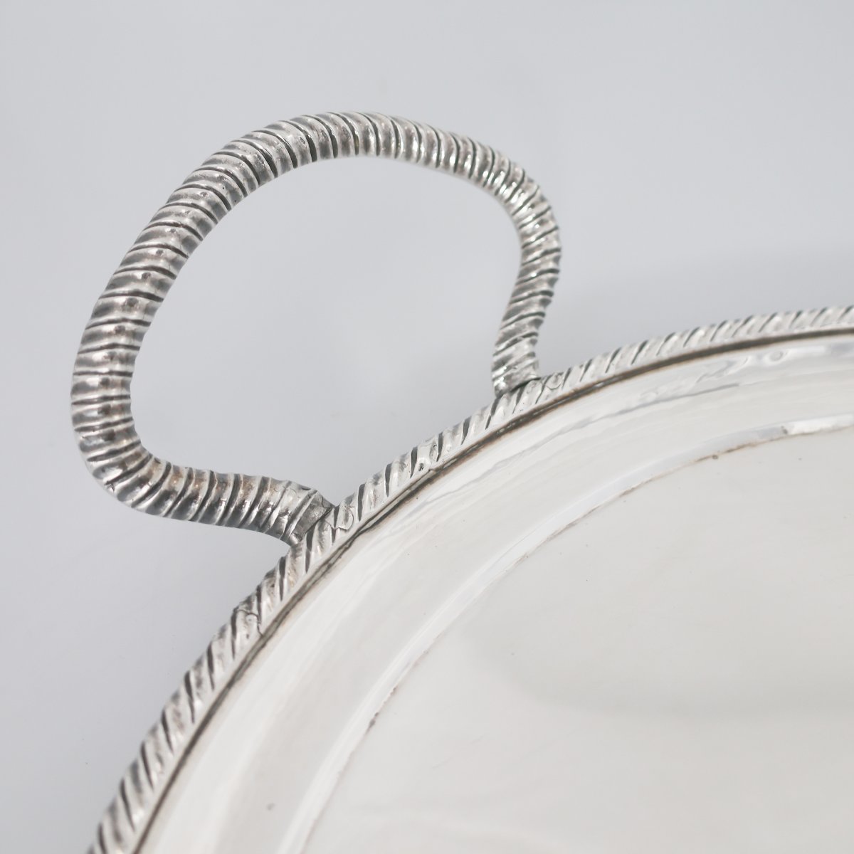 Plateau en argent fondu et repoussé, Zuan Piero Grappiglia, Venise, XVIIIᵉ siècle-photo-4