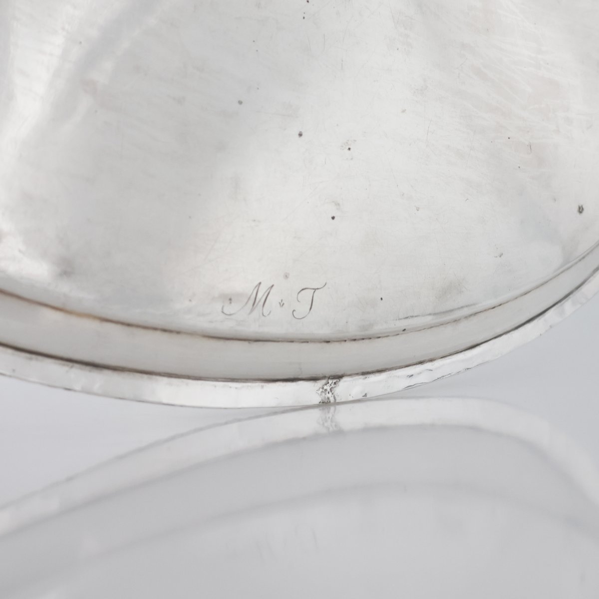 Plateau en argent fondu et repoussé, Zuan Piero Grappiglia, Venise, XVIIIᵉ siècle-photo-2