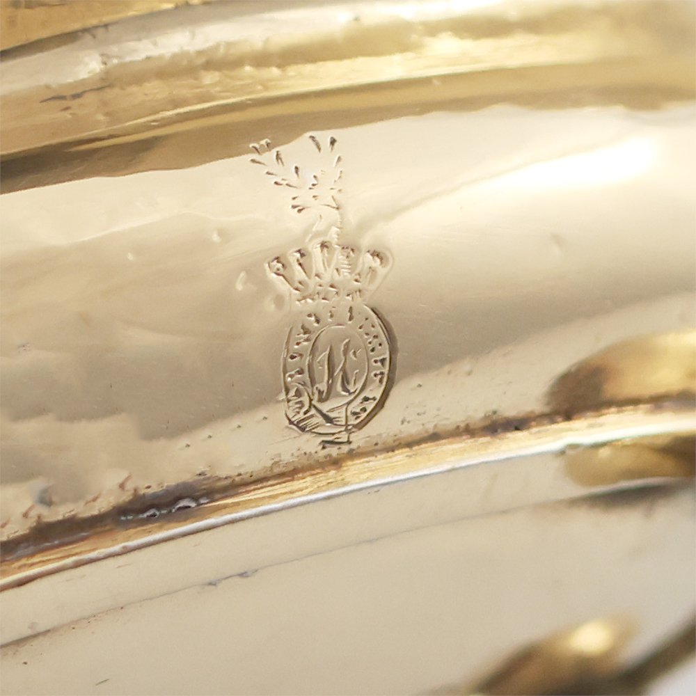 Ensemble de six salières en argent vermeil, Solomon Hougham, Londres, 1811-photo-1