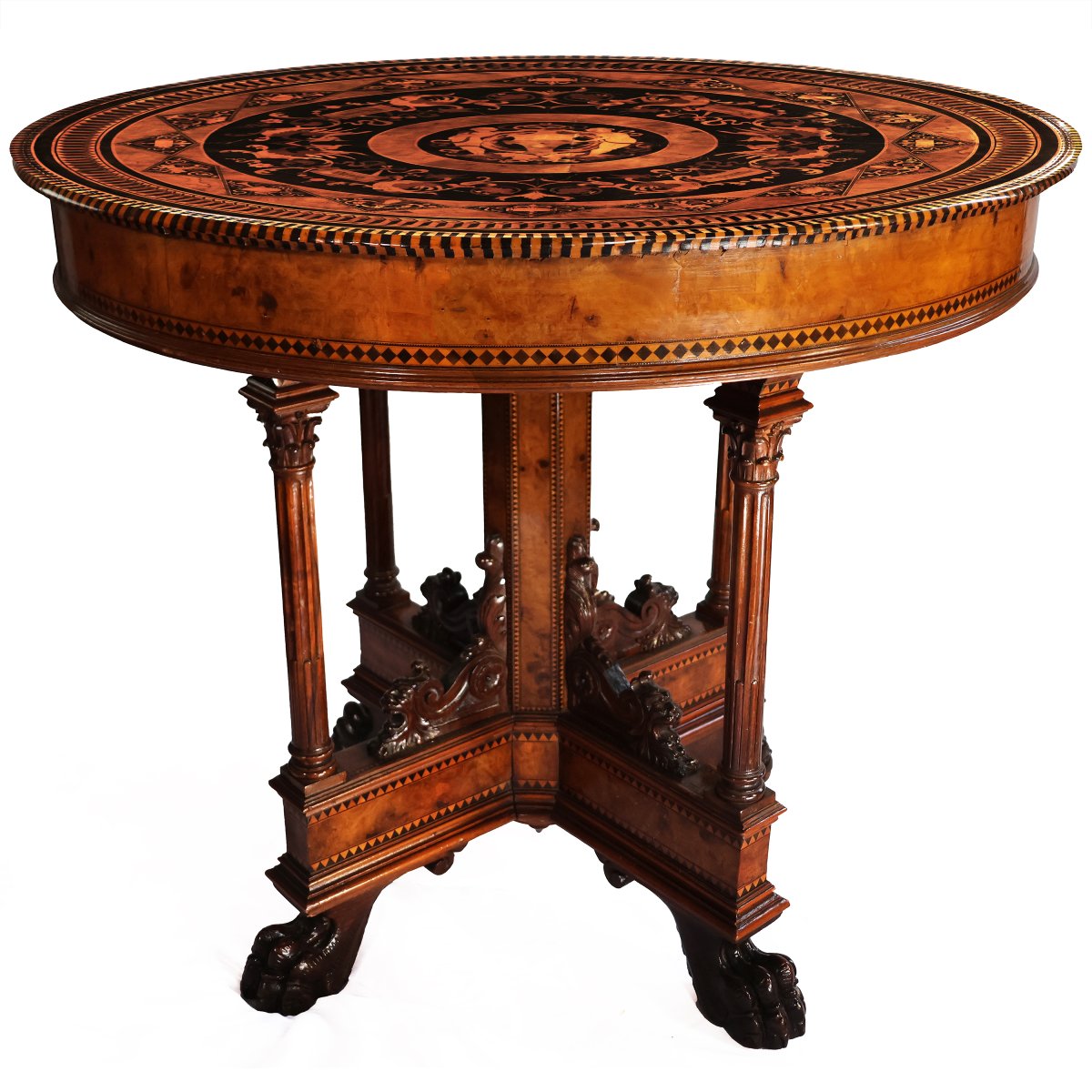 Table basse en racine d’orme. Toscane, seconde moitié du XIXᵉ siècle