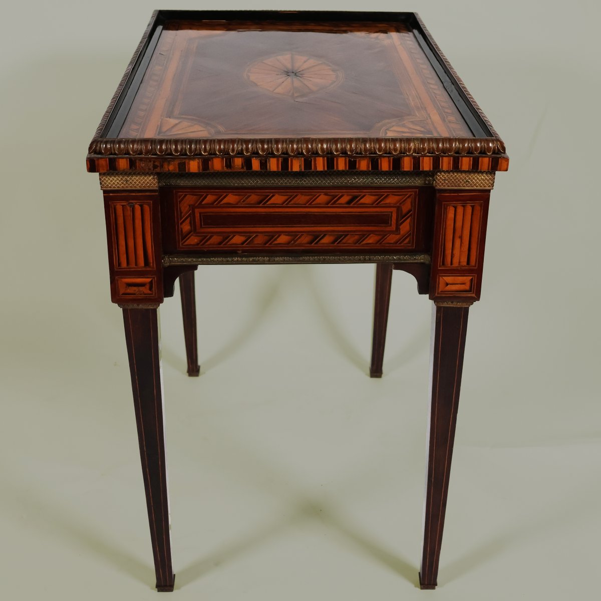 An Italian Marquetry Table In Various Woods, Sicily, 18th Century-photo-1