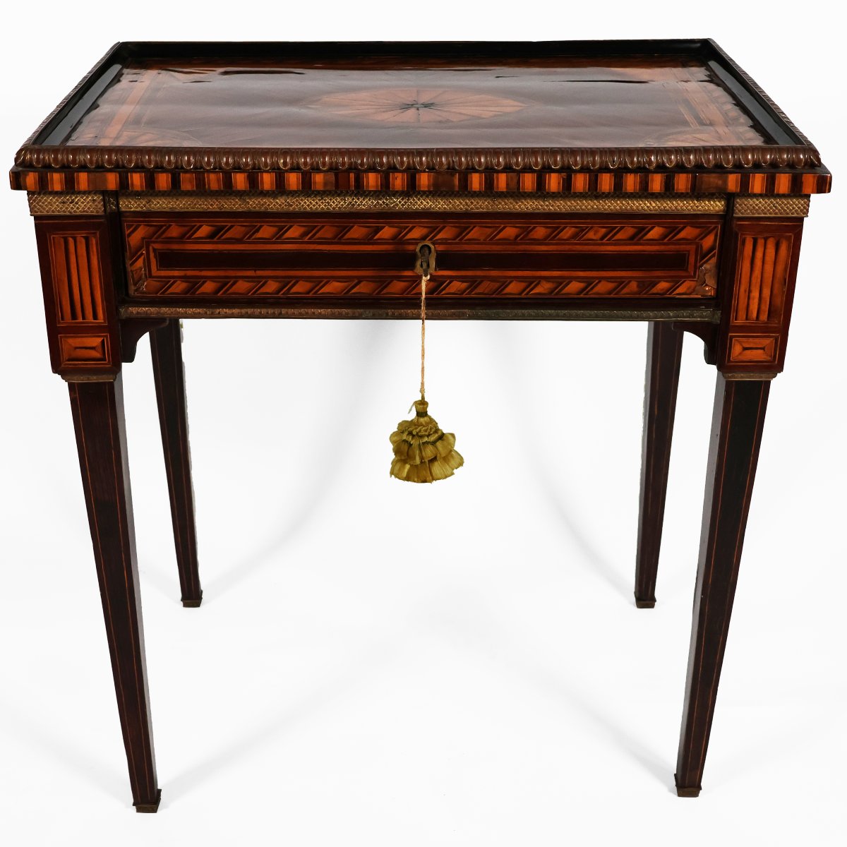 An Italian Marquetry Table In Various Woods, Sicily, 18th Century