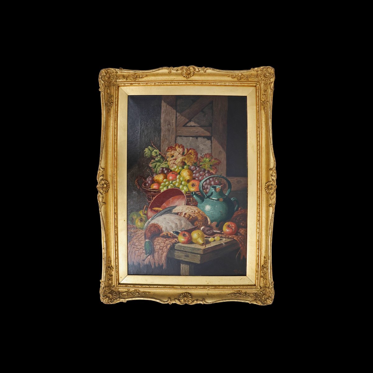 Charles Thomas Bale; Still Life Of Dead Game; Oil On Canvas-photo-3